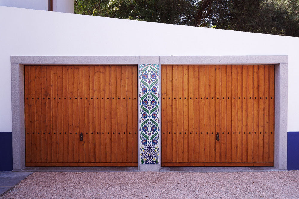 Iznik tile panel with branches and flowers