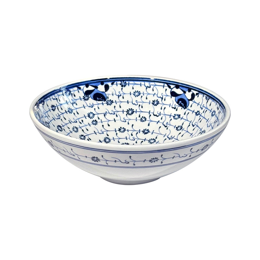 Iznik Ceramic Bowl with Golden Horn Pattern