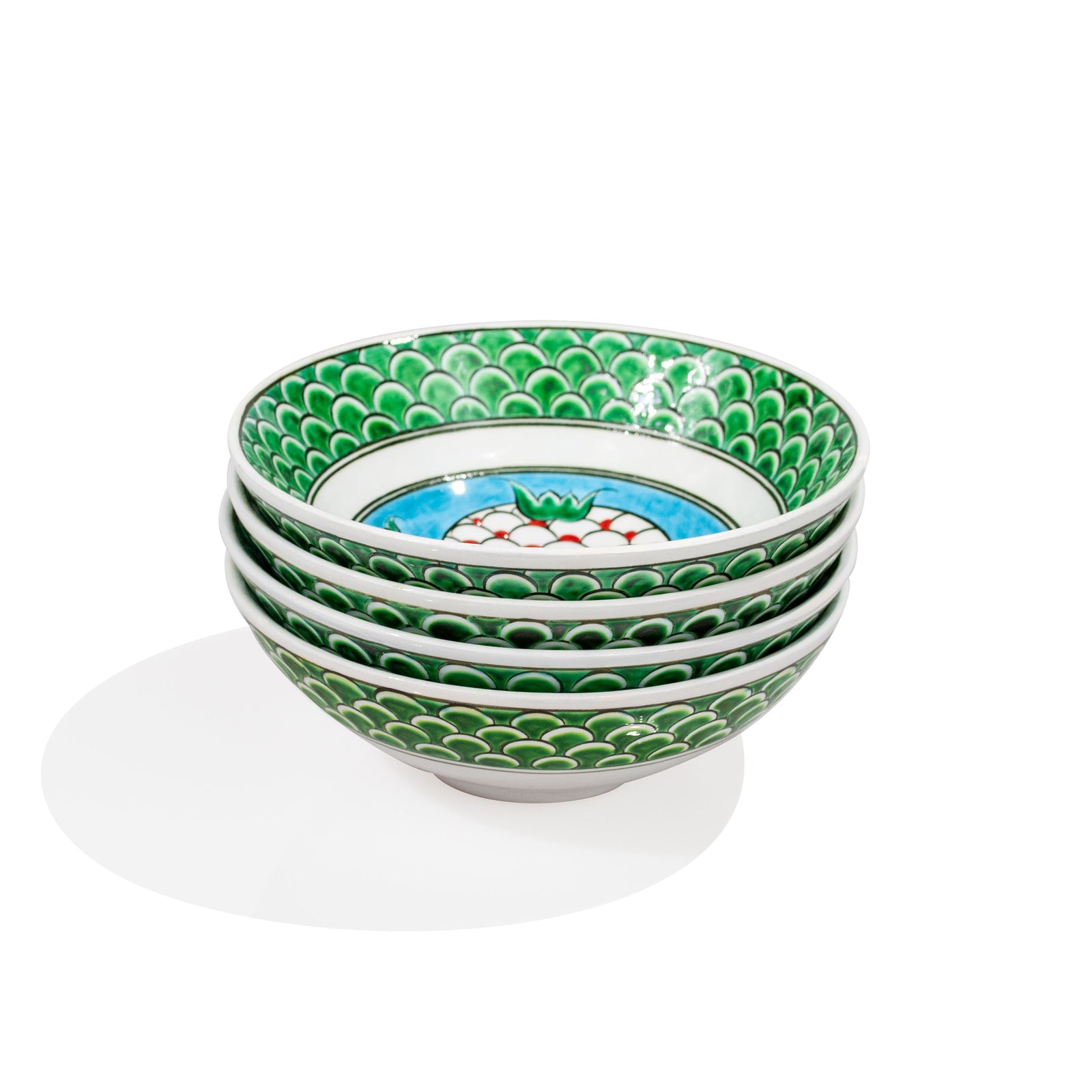 Iznik Ceramic Bowl Pomegranate - Set of 4 – Ø 16 cm