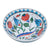 Iznik tile bowl with turquoise tulip and rose