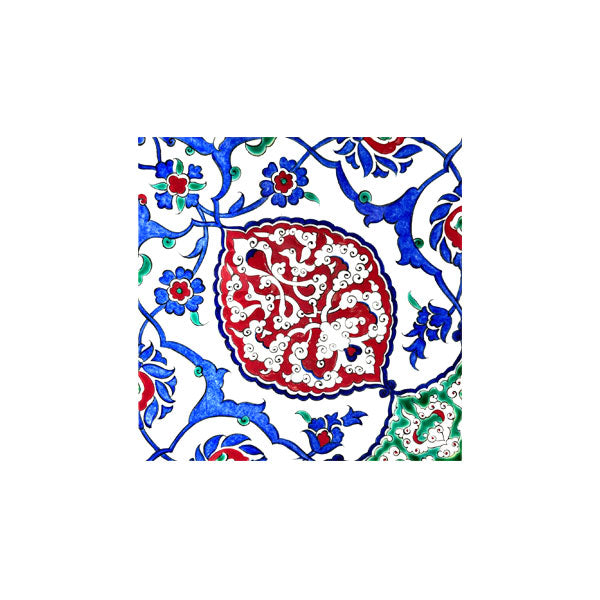Iznik tiles with cloud pattern with floral palmette