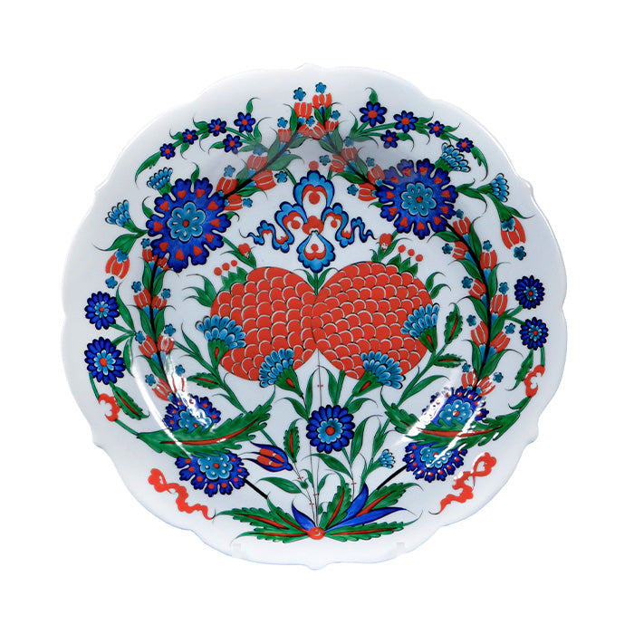 Iznik Plate | Pomegranate Flowers | British Museum
