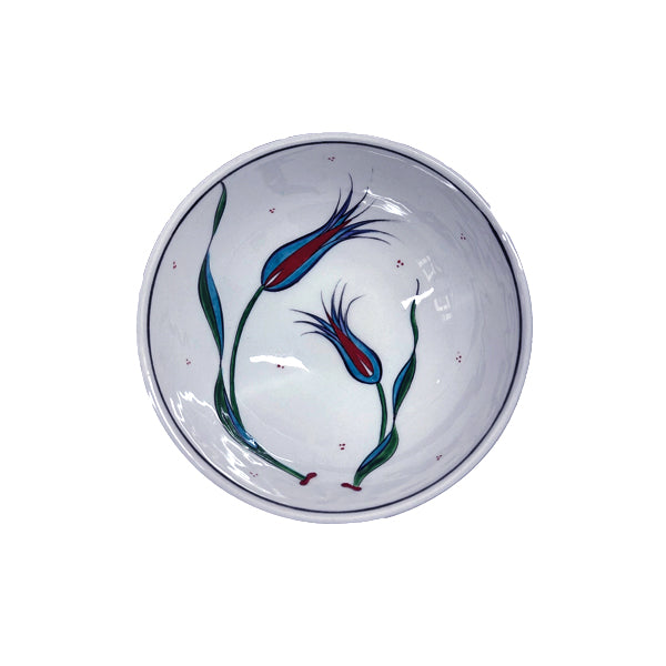 Iznik Keramikschale Istanbul Tulpen | 6er-Set