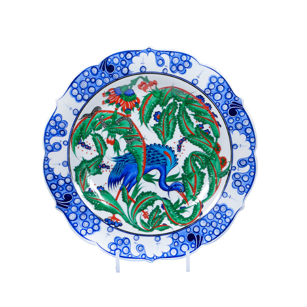 Iznik Plate Stork Pattern