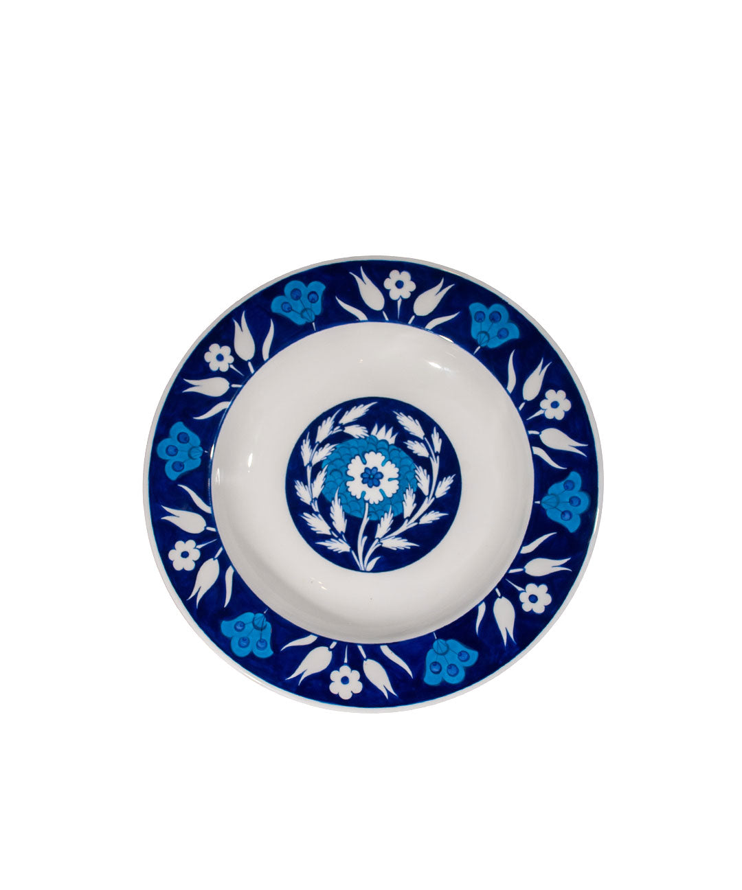 Iznik Ceramic Dinner Plate | Floral