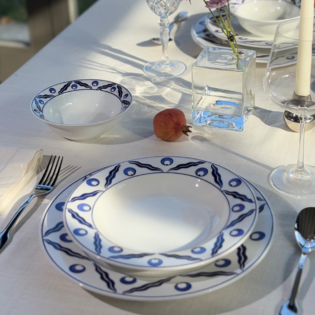 iznik chintamani pattern dinner plate

