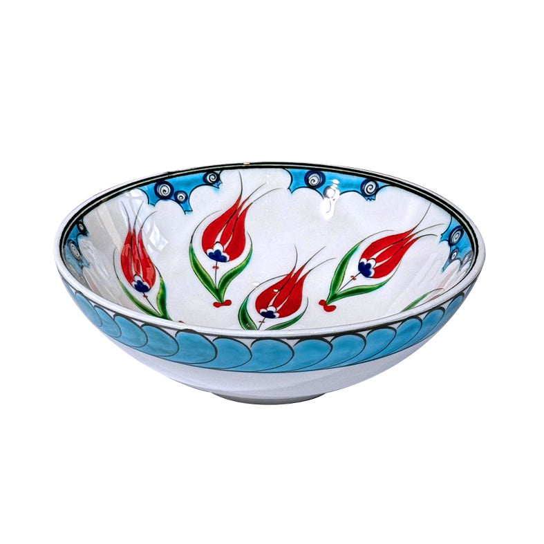 Wonderful iznik bowl designed tulips