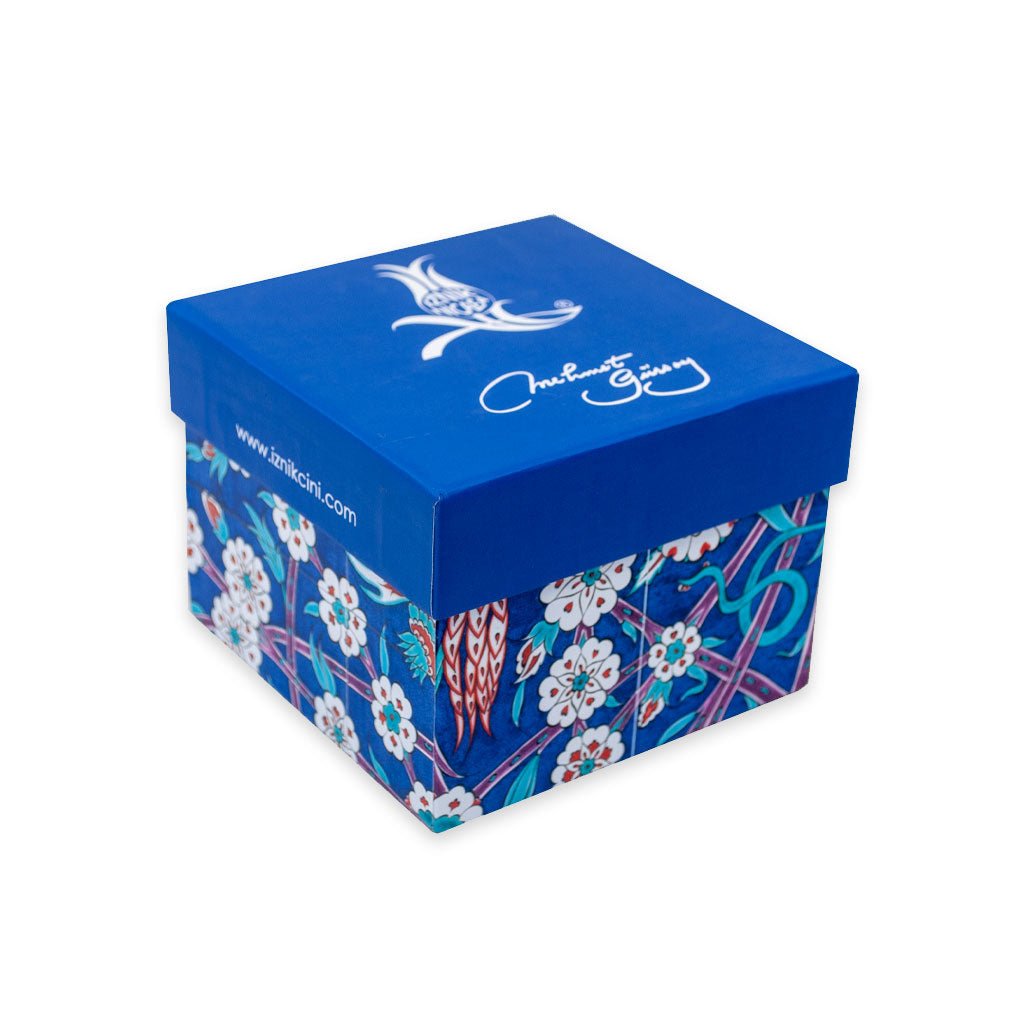 Turkish Ceramic Iznik Bowls Chintamani Pattern with special box