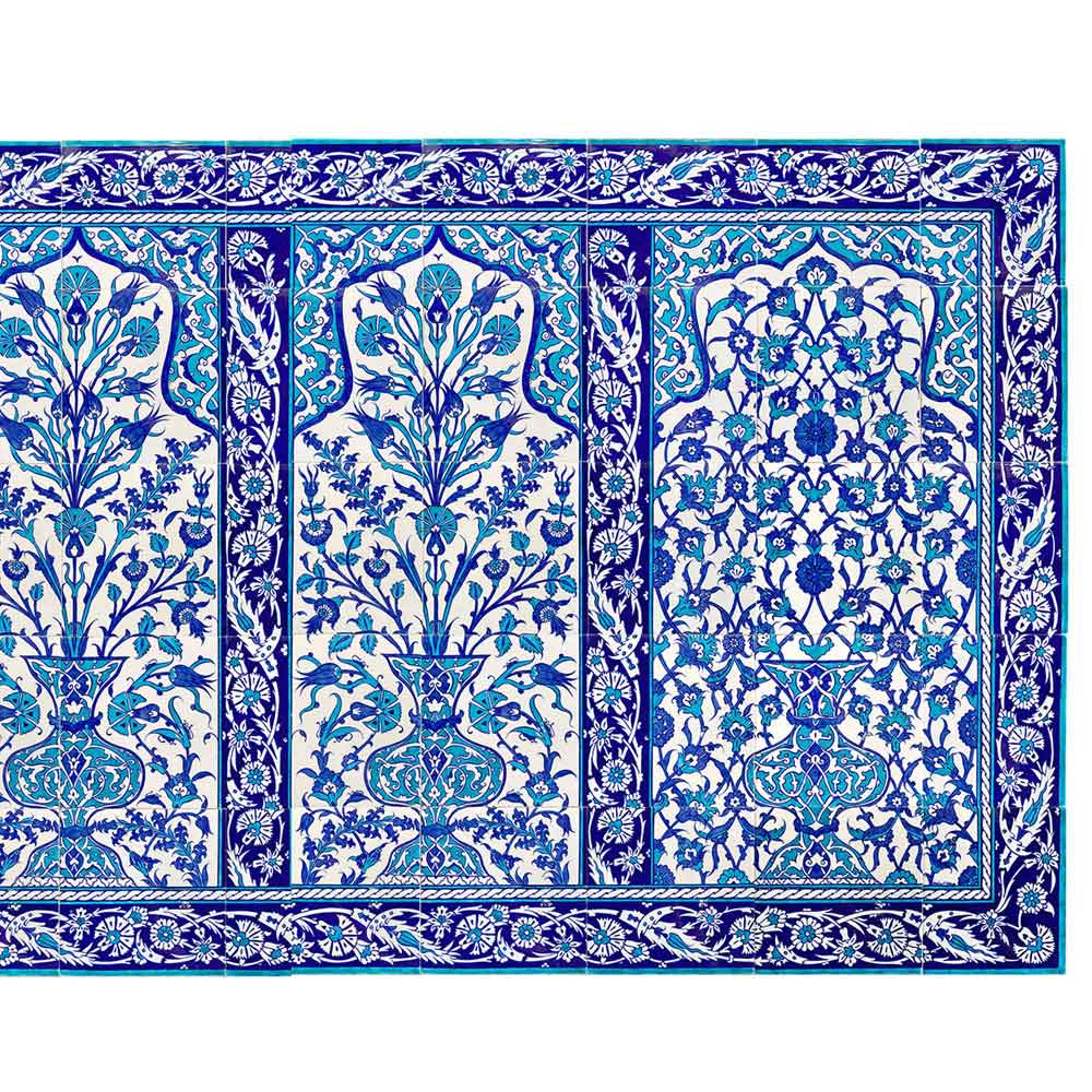 Gorgeous Iznik tile panel Victoia and Albert Museum