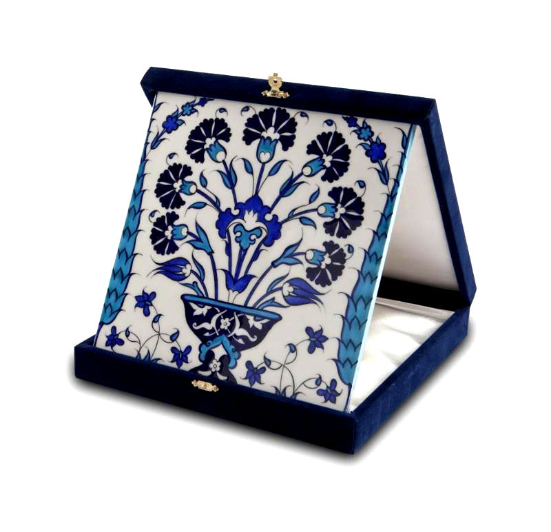iznik tile carnation hand made 