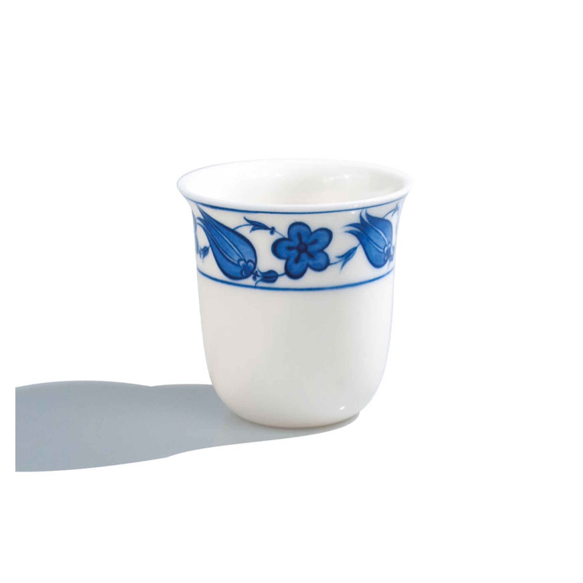 Tulip pattern transparent porcelain cup