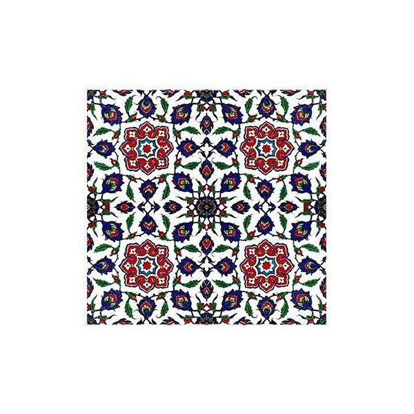 iznik pottery tile Flowers and Saz Leaves