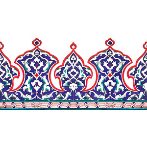 iznik tile palmette pattern detail