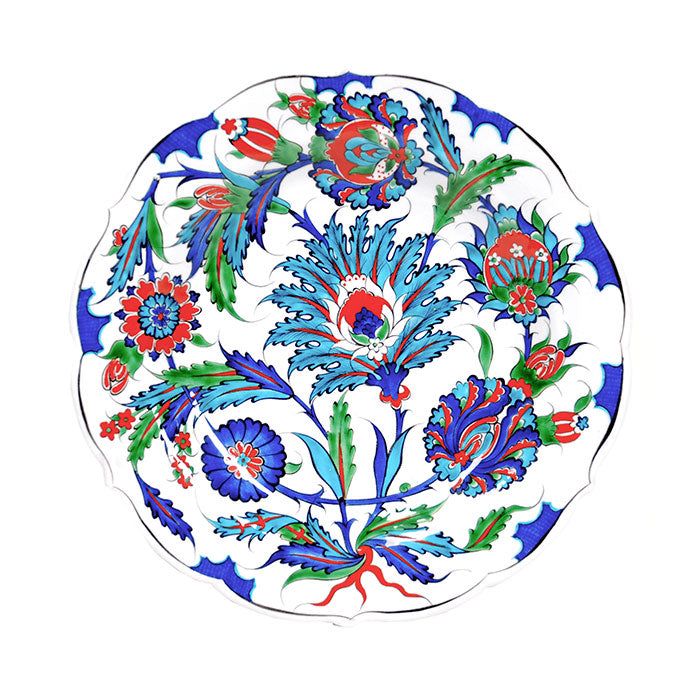 Iznik Plate | Sycamore Leaves | Harvard Art Museum