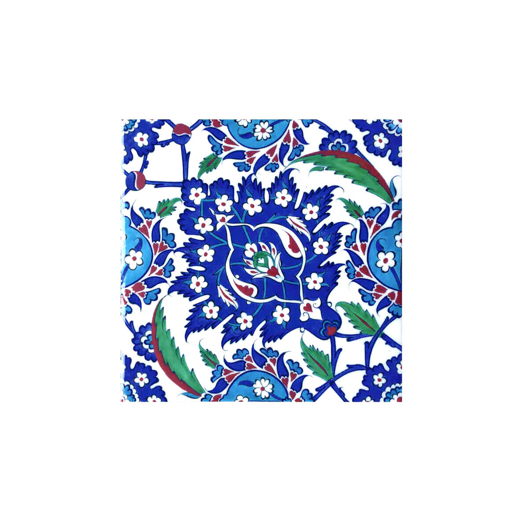 Rustem Pasha Mosque Tiles | Iznik Tile with Floral Design