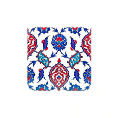 Iznik Pottery Tile with Medallions - İznik Çini