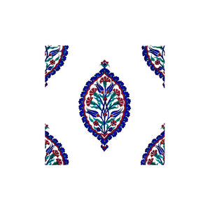 Iznik Tile with Tulips and Carnations