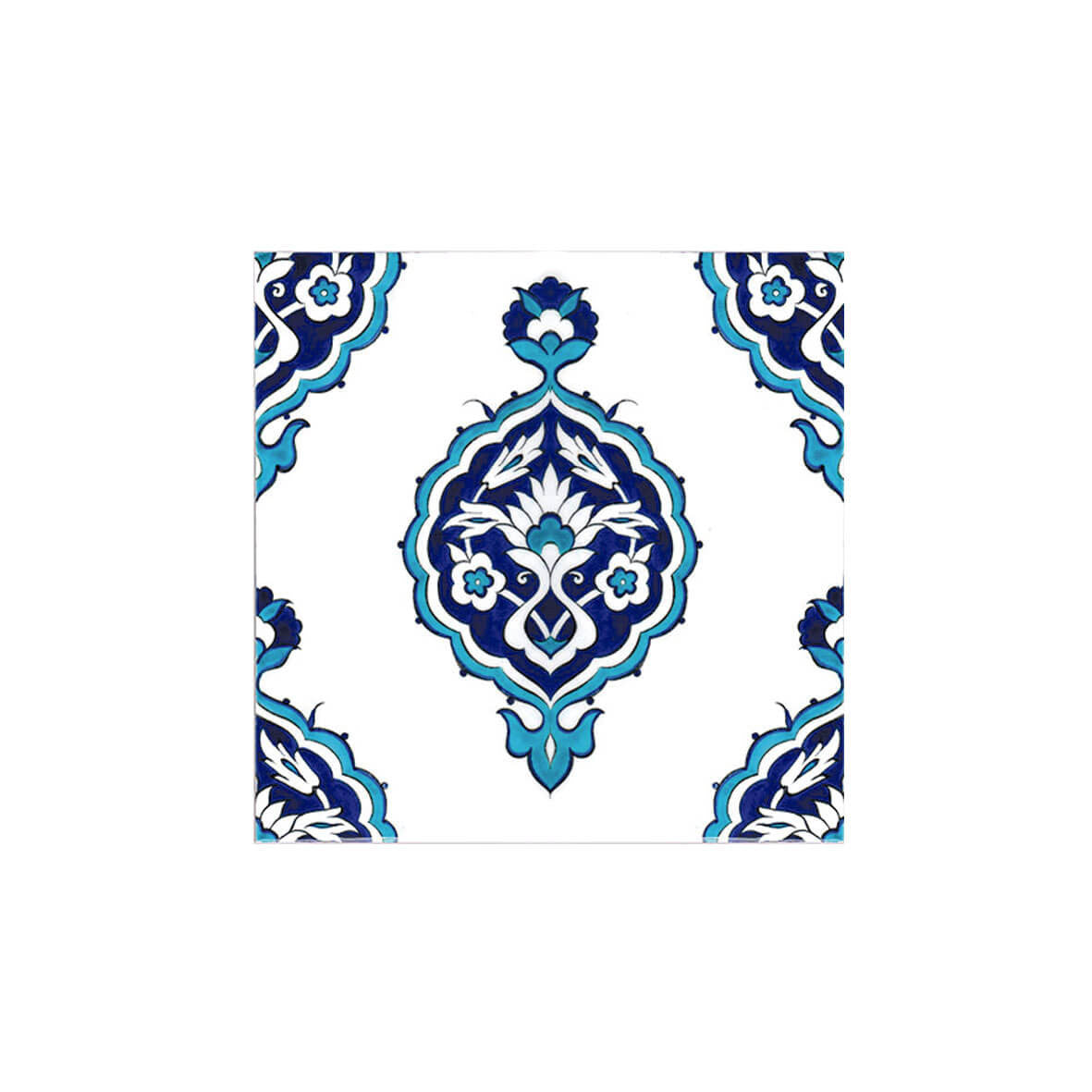 iznik Tile with Medallion Design