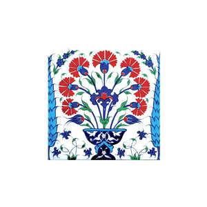 Iznik Tile Bouquets of Carnations