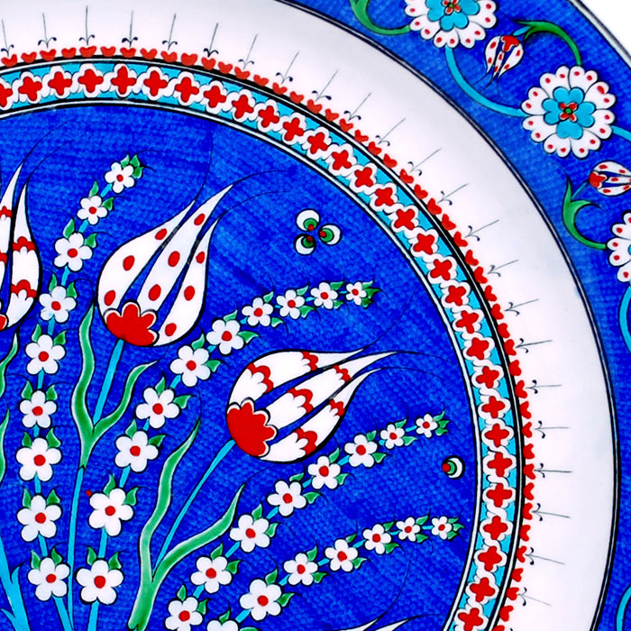 iznik plate flowers