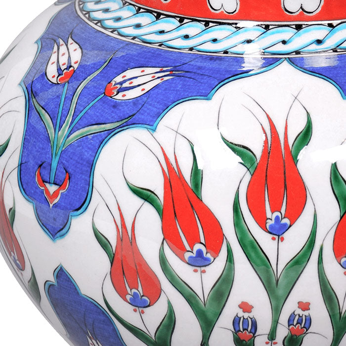 iznik large vase tulip pattern