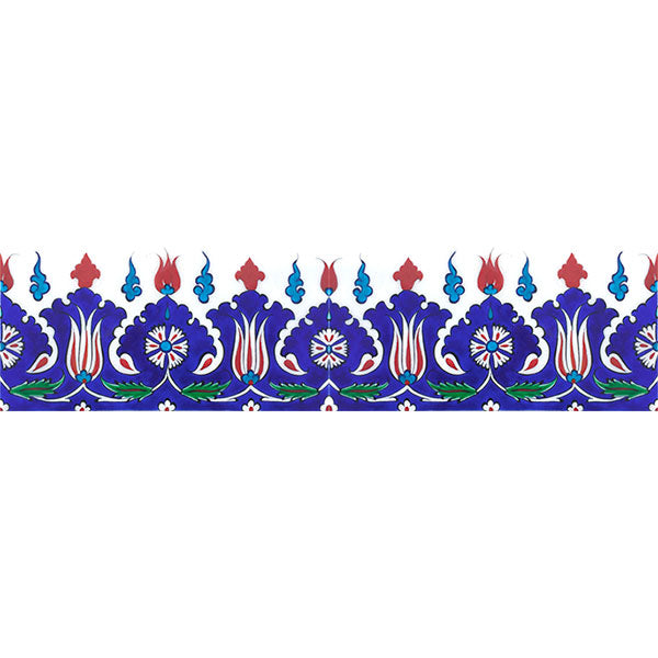 Iznik Border Tile Palmette Design