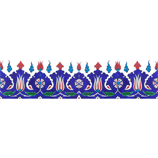 Iznik Border Tile Palmette Design