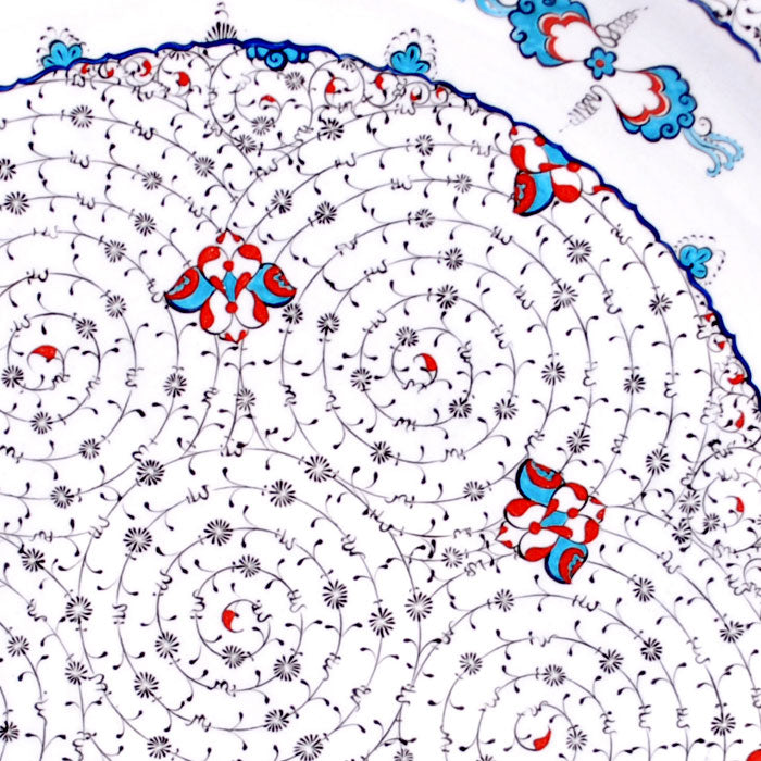 Golden Horn Pattern Iznik pottery Plate