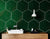 Iznik Hexagon Tile Emerald Green