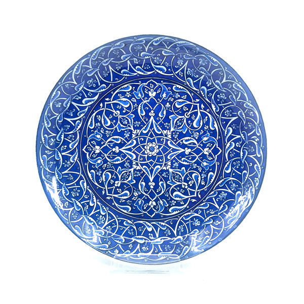 Blue and White Iznik Pottery Plate