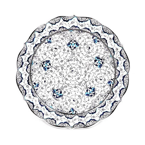 hand made iznik plate golden horn design