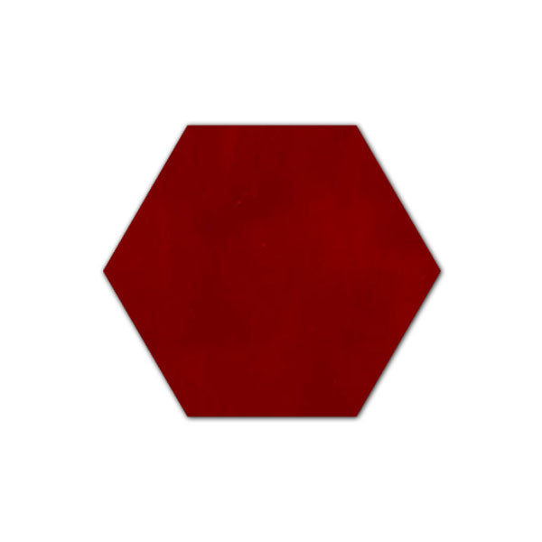 Iznik Hexagon Tile Coral Red