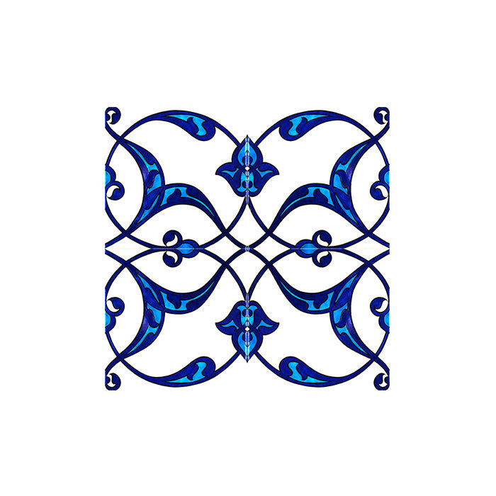 rumi pattern iznik tile