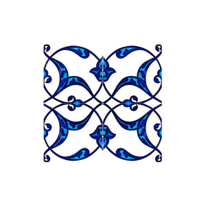 rumi pattern iznik tile
