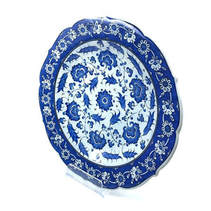 Iznik Plate Stylized Peonies