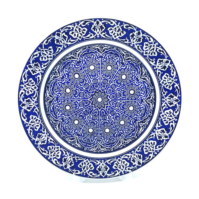 hand made iznik plate elhamra pattern