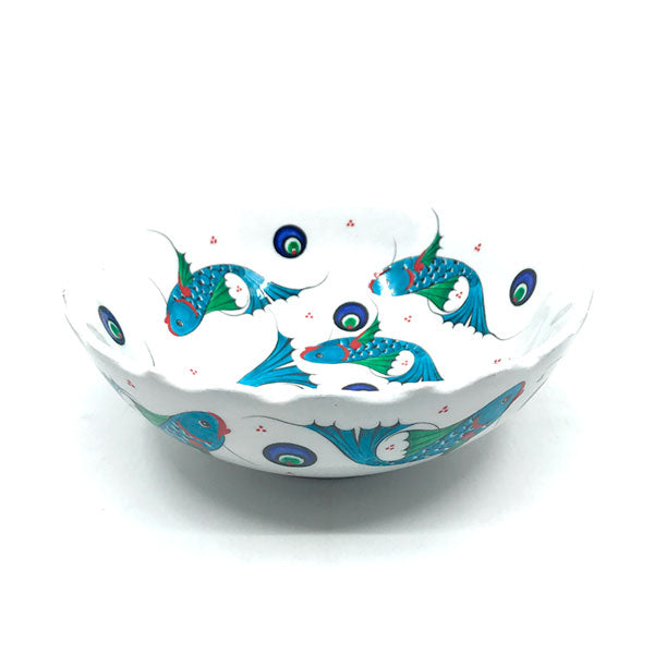 iznik fish design bowl hand made