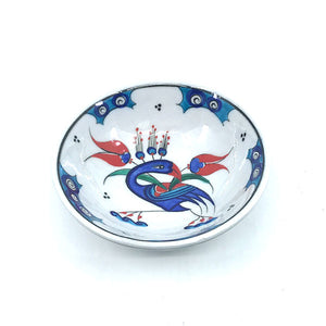 Iznik bowl with peacock design