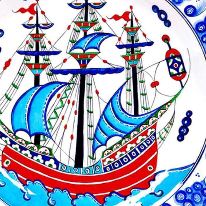 galleon iznik plate