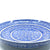 Blue-white iznik deep plate with peony flowers and rumi pattern