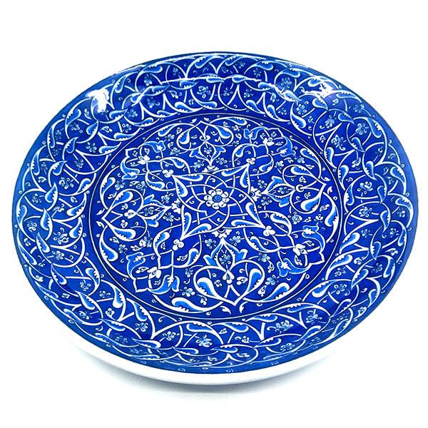 Blue and White Iznik Pottery Plate