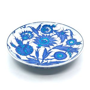 Iznik Pottery Plate Sycamore Flower