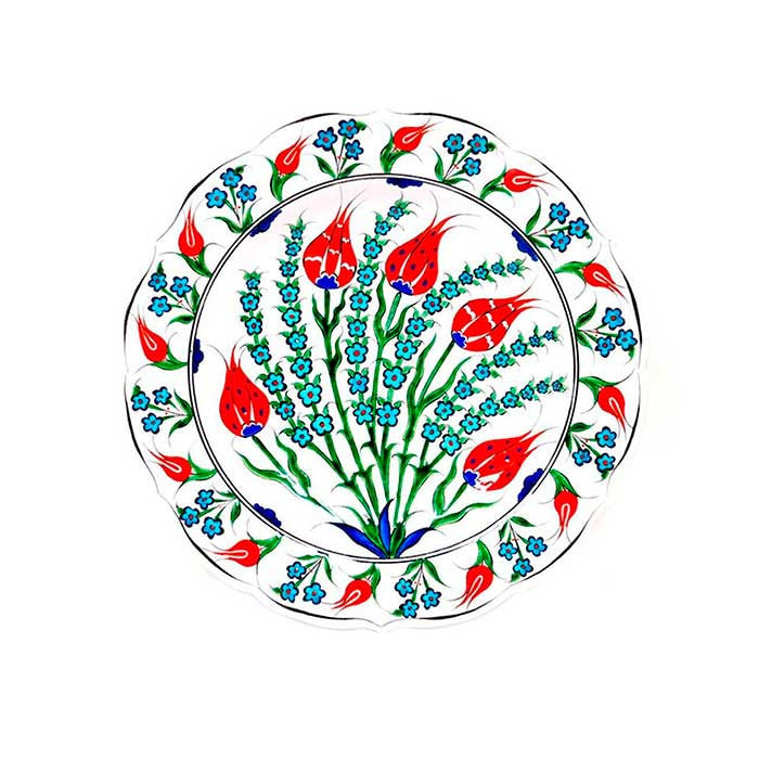 iznik pottery plate