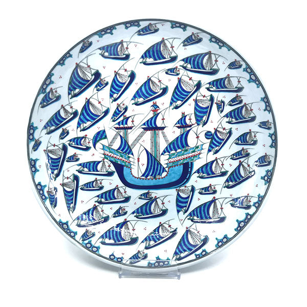 Collection Iznik deep plate large galleon