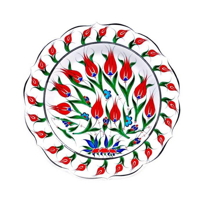 iznik plate with tulips