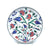 Iznik deep plate with rose lily tulip and penc flowers