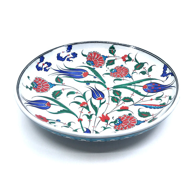 Iznik deep plate with rose