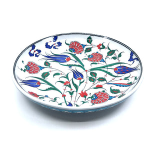 Iznik deep plate with rose