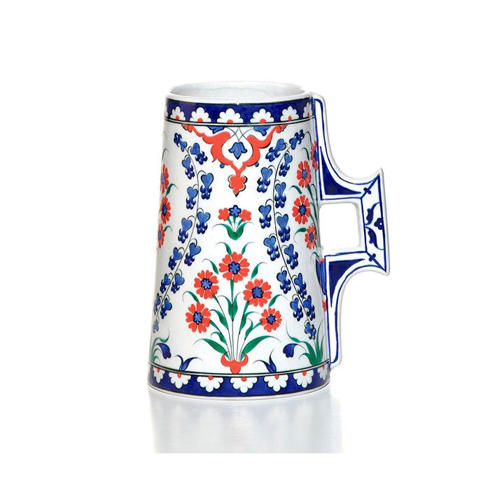 Iznik Tankard Hyacinths Design