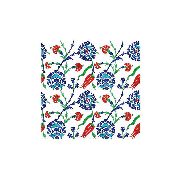 Iznik Tile Tulips and Carnations